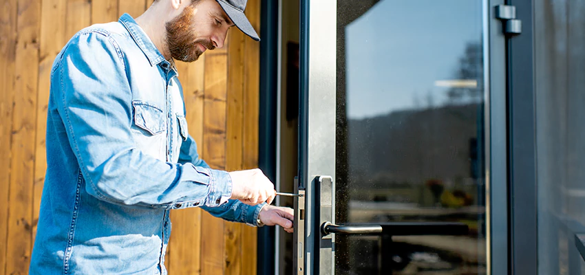 Frameless Glass Storefront Door Locks Replacement in Dana Point, CA